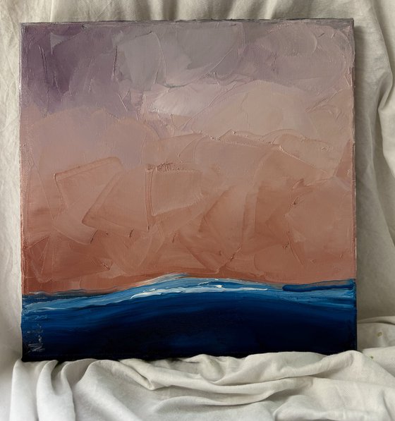 Twilight Over the Quiet Horizon Sea