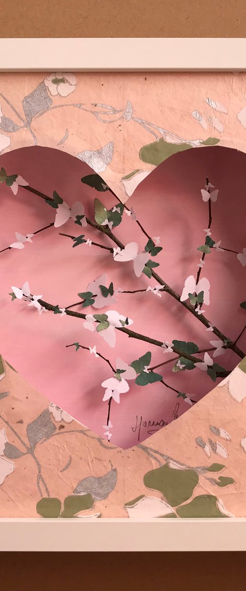 Cherry Blossom Heart (Soft Pink) by Hernan Reinoso