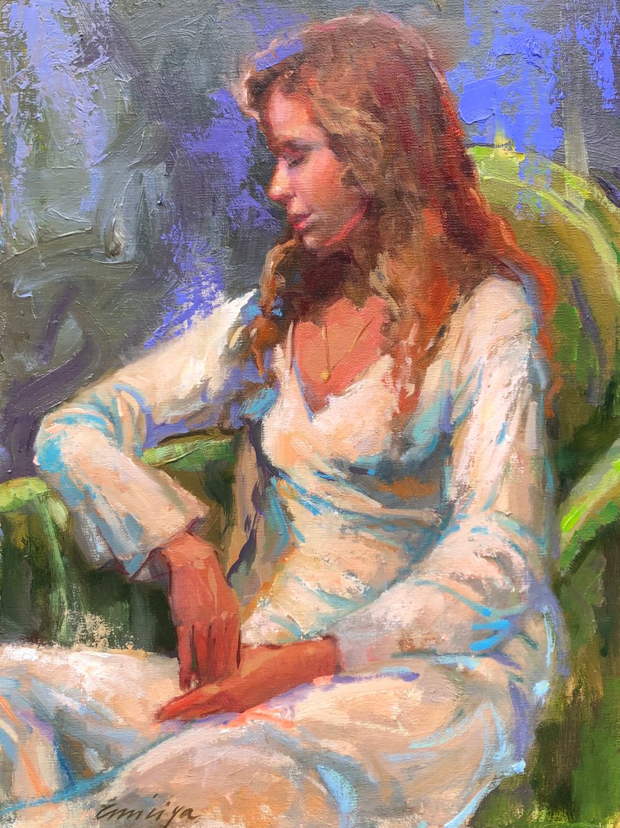 Green Chair by Emiliya Lane