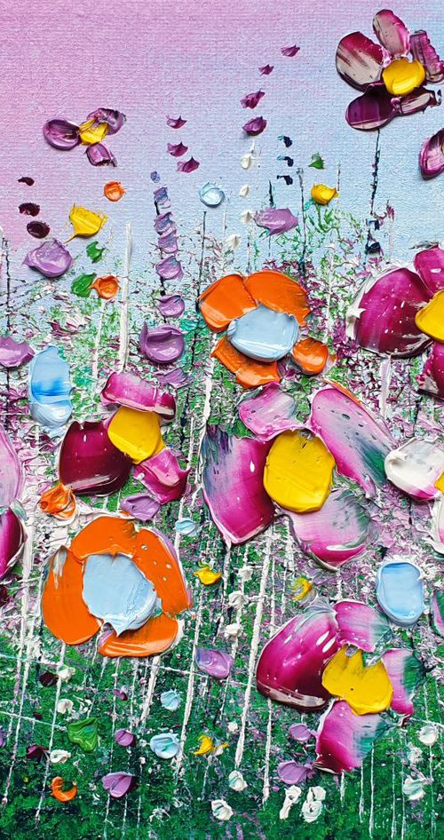 "Perfect Violet Flowers in Love" by Phil Broad