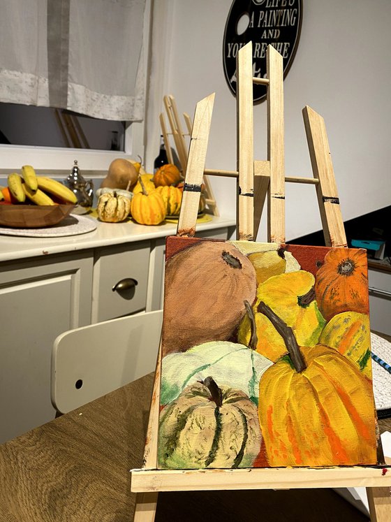 Pumpkin still life