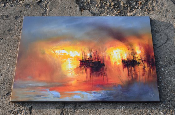 "Harbor of destroyed dreams - Fragments of  Burned Past"