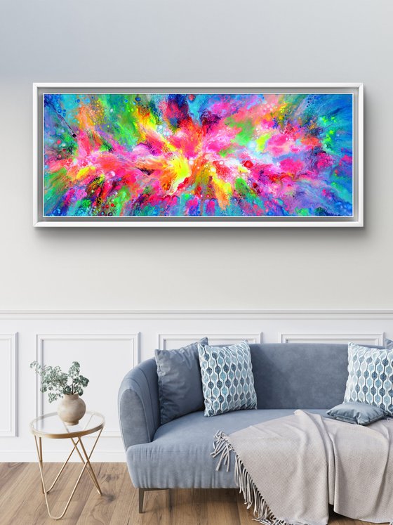 Flowing Energy 62 - Large Colorful Abstract