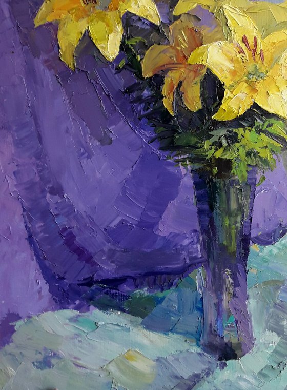Yellow lilies