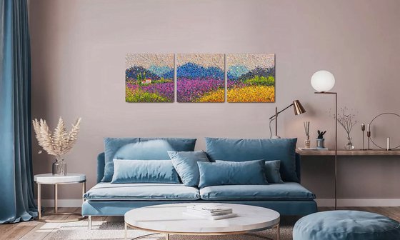 Eternal Summer Horizon - triptych