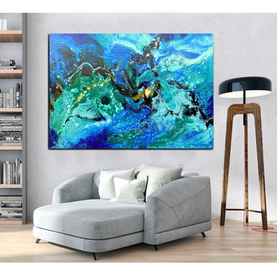 Morningstar, modern abstract painting art