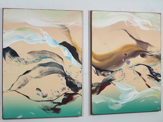 Resplendent By The Sea Triptych