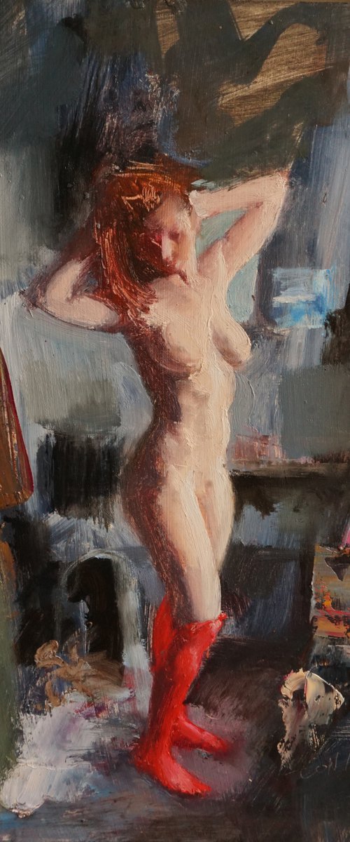 With red panties by Manuel Leonardi