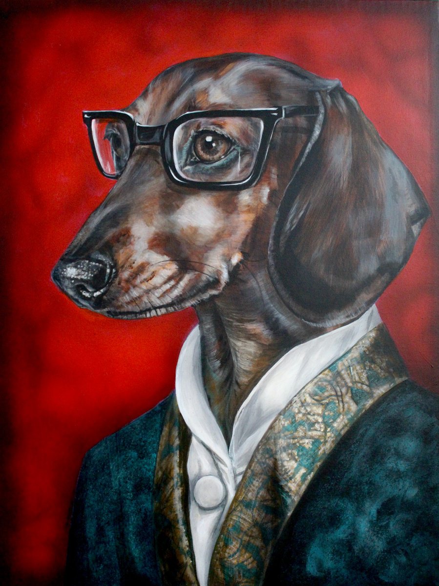 The Well Dressed Dachshund by Victoria Coleman