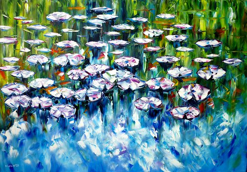 Lily Pond by Mirek Kuzniar