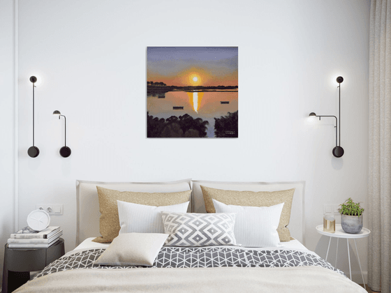 Sunset On The Lagoon