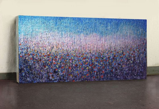 Abstract Garden 55x28 inches