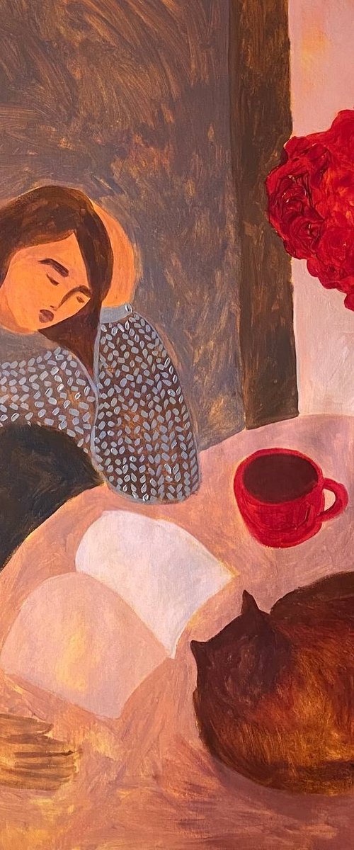 Favorite mug, favorite cat2 by Dasha Pogodina