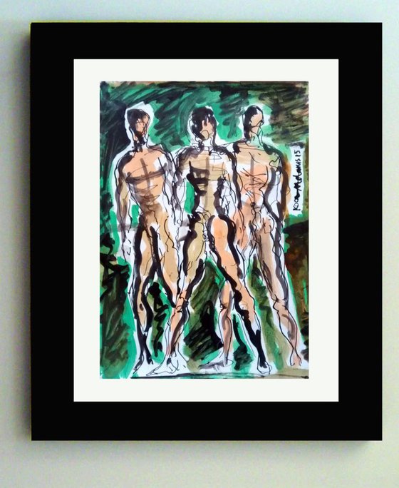 Three Male Figures