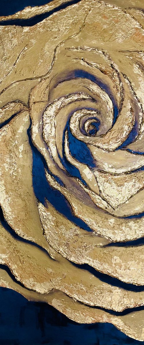Golden Memories in Textured Blossom by Joyce Tan