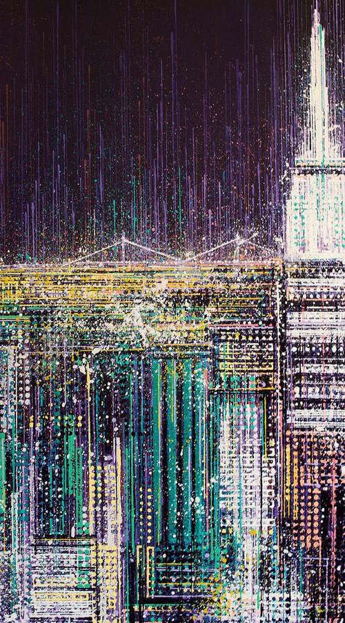 Empire State Building, New York, At Midnight by Marc Todd