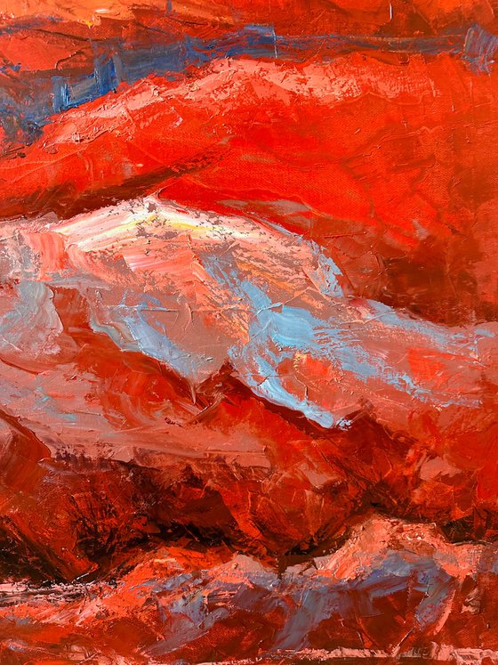 Red Hills  100x150cm.