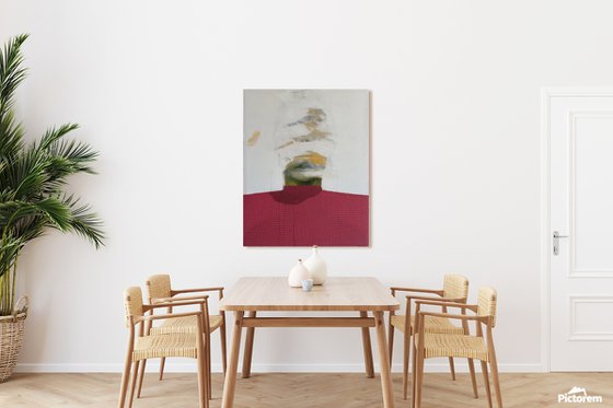 Abstracted face white