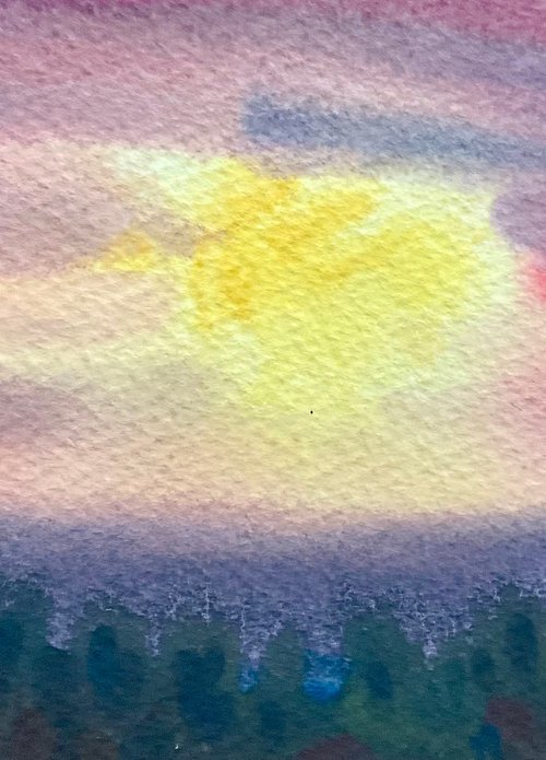 Sunrise over North Dorset by Samantha Adams