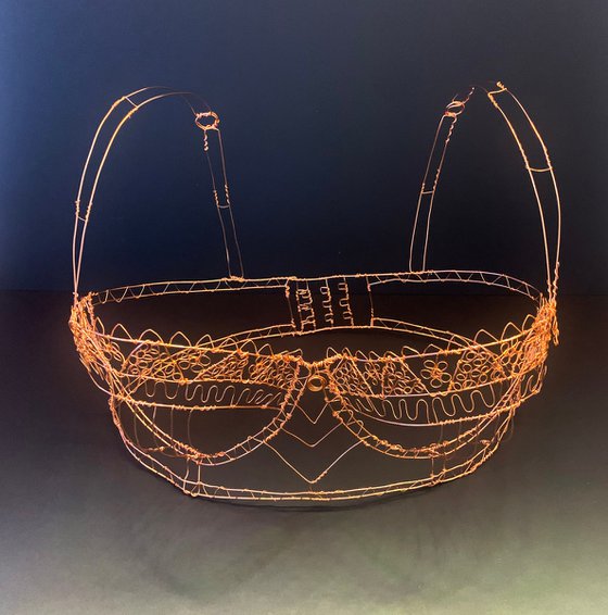 Copper Bra Wire Sculpture
