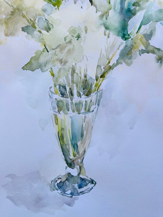 White dahlias 19,7X25,6 in