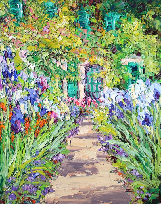 Monet's Iris Garden Path