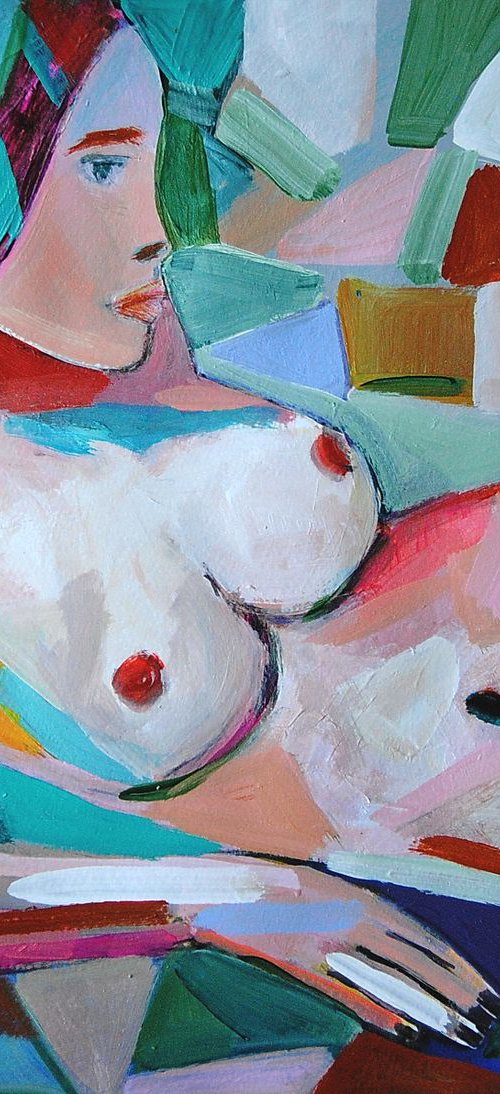 Nude / 36 X 33 cm by Alexandra Djokic