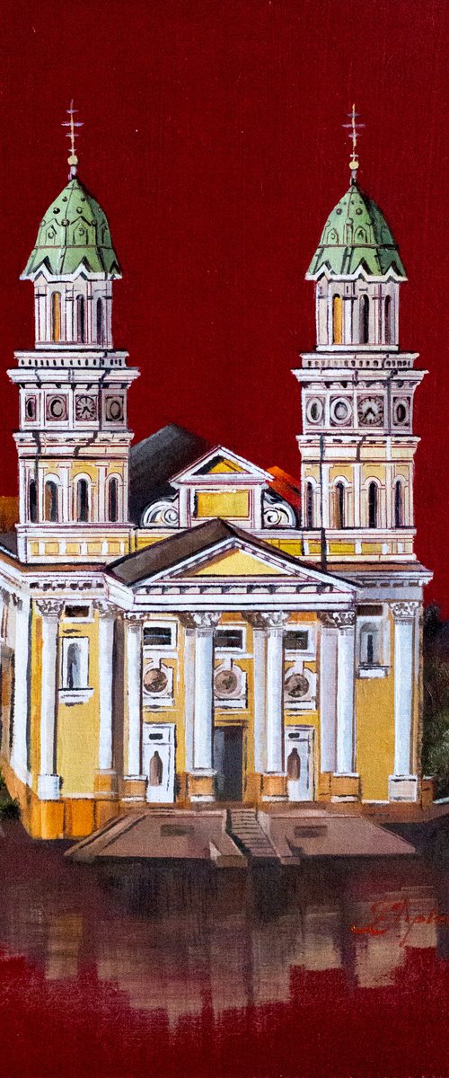 "HOLY CROSS CATHEDRAL. UZHHOROD. UKRAINE" by Tetiana Tiplova