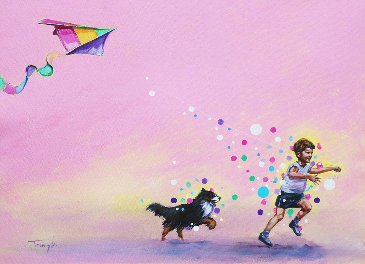  My Childhood, Real And Magical, My Childhood, How Much I Need You! By Trayko Popov, 26 X 19, Artwork For Sale On Artfinder