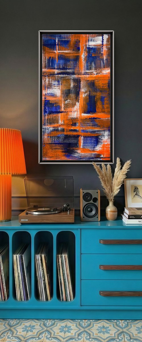 Echoes of Fire 50x90х2 cm by Exclusive Arts