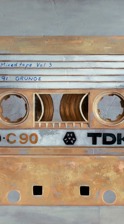 Mixed tape vol 3 - Retro series. - 91' GRUNGE - limited edition print Giclée by Damien Venditti