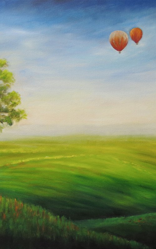 Up, Up and away by Maureen Greenwood