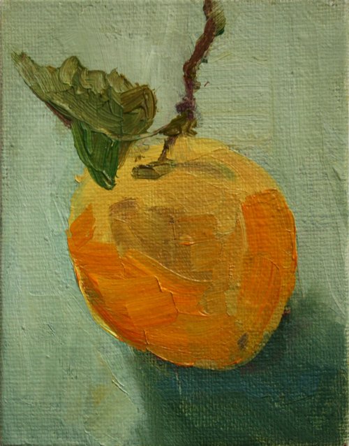 Little Apple / FROM MY A SERIES OF MINI WORKS / ORIGINAL OIL PAINTING by Salana Art Gallery