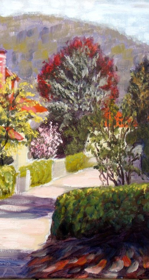 Spring in Baden-Baden, bright morning by Elena Sokolova