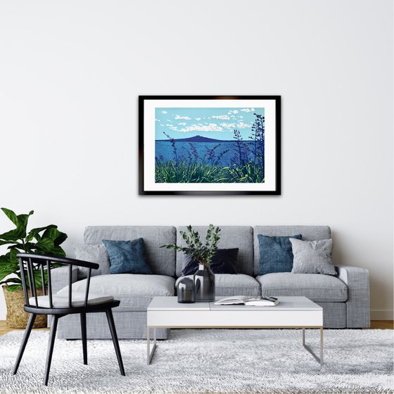 Coastal view of Rangitoto
