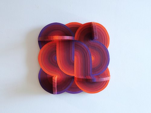 Purple Blob, glitch and circles by Jessica Moritz