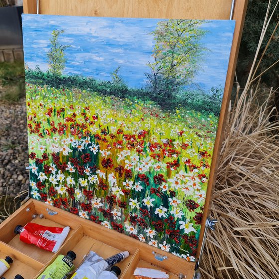 Colored meadow