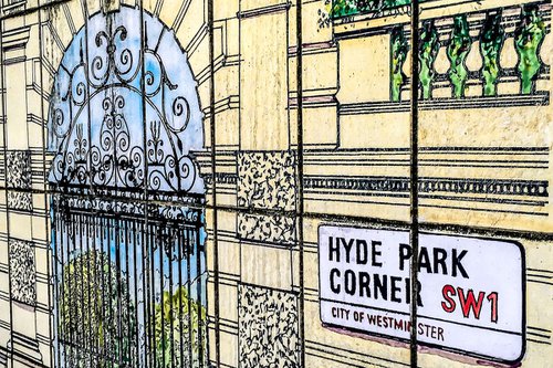 LONDON CLOSE-UP NO:5 HYDE PARK (Limited edition  3/10) 18"X12" by Laura Fitzpatrick