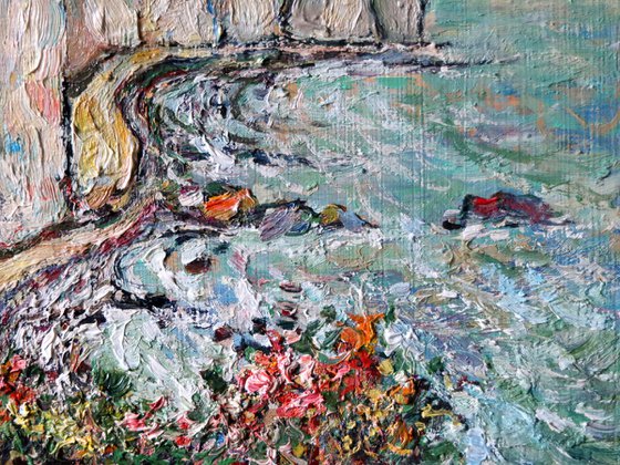 The coast at Etretat.