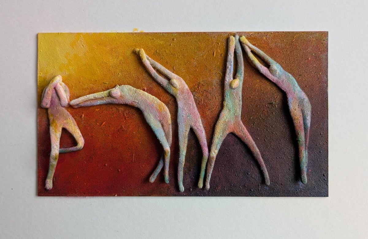 Expressive Portrait Collage By Karen Wilcox, 13 X 10", Empathy, Original Artwork