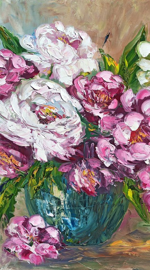 Pink peonies by Anush Emiryan