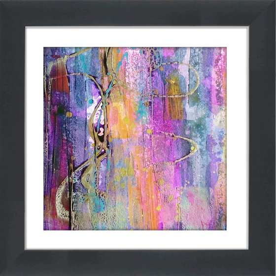 Abstraction #9 - Framed and ready to hang - original abstract painting