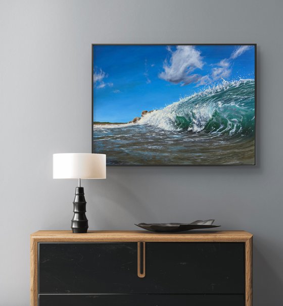 “By the ocean shore”