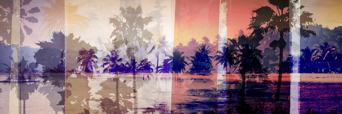 Abstract Landscape Photograph By Sven Pfrommer, 59 X 20", The Beach Iii, Original Artwork