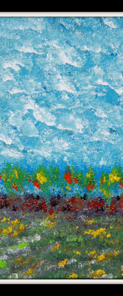 Impressionistic Field of Wild Flowers by Robert Lynn