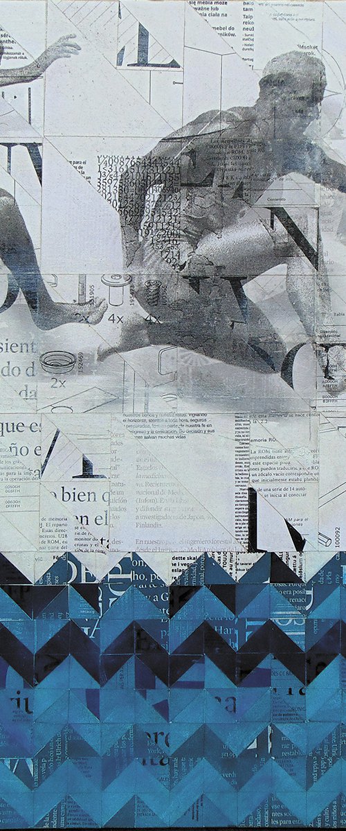 Collage_47_60x60 cm_Jump by Manel Villalonga