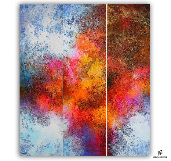 Abstract Triptych / 3 in 1 / Alex Senchenko © 2019 / Incarnation