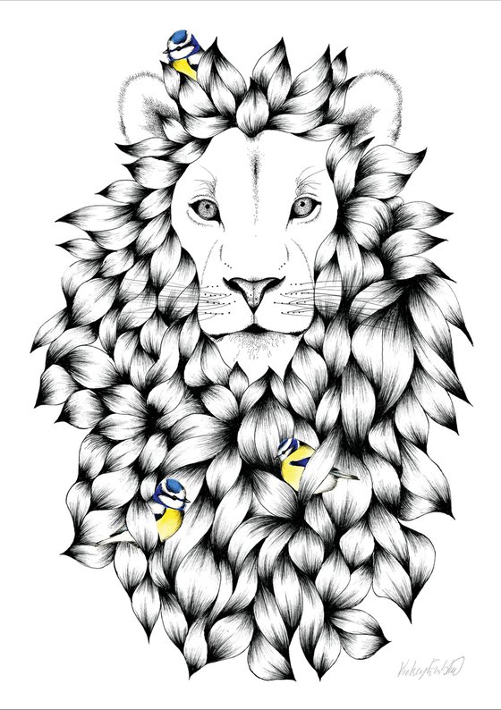 King of The Jungle - Lion print