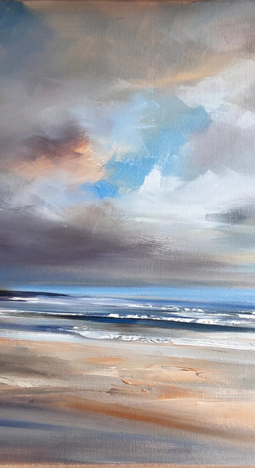 Spring day on Broad Beach Anglesey by Steve Keenan