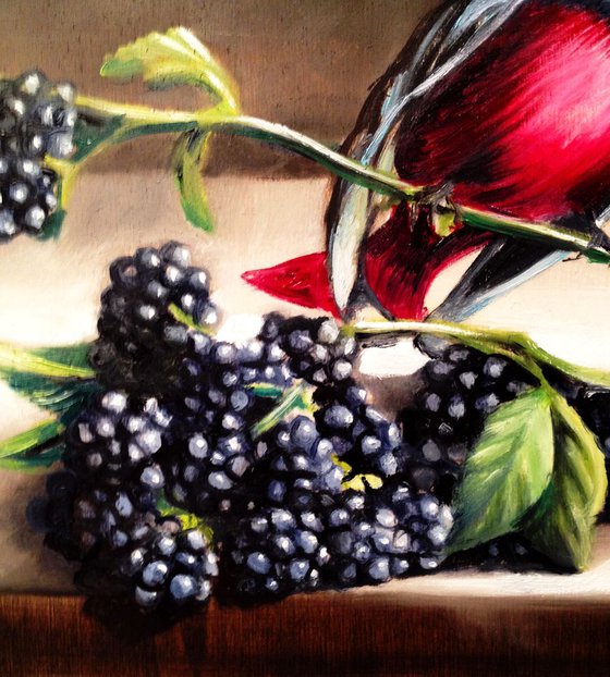 Some blackberries for the little bird